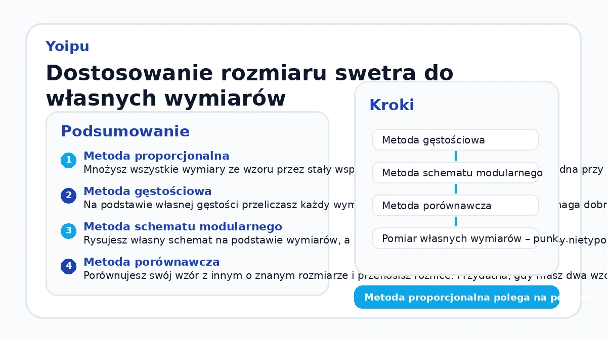Dostosowanie rozmiaru swetra do własnych wymiarów