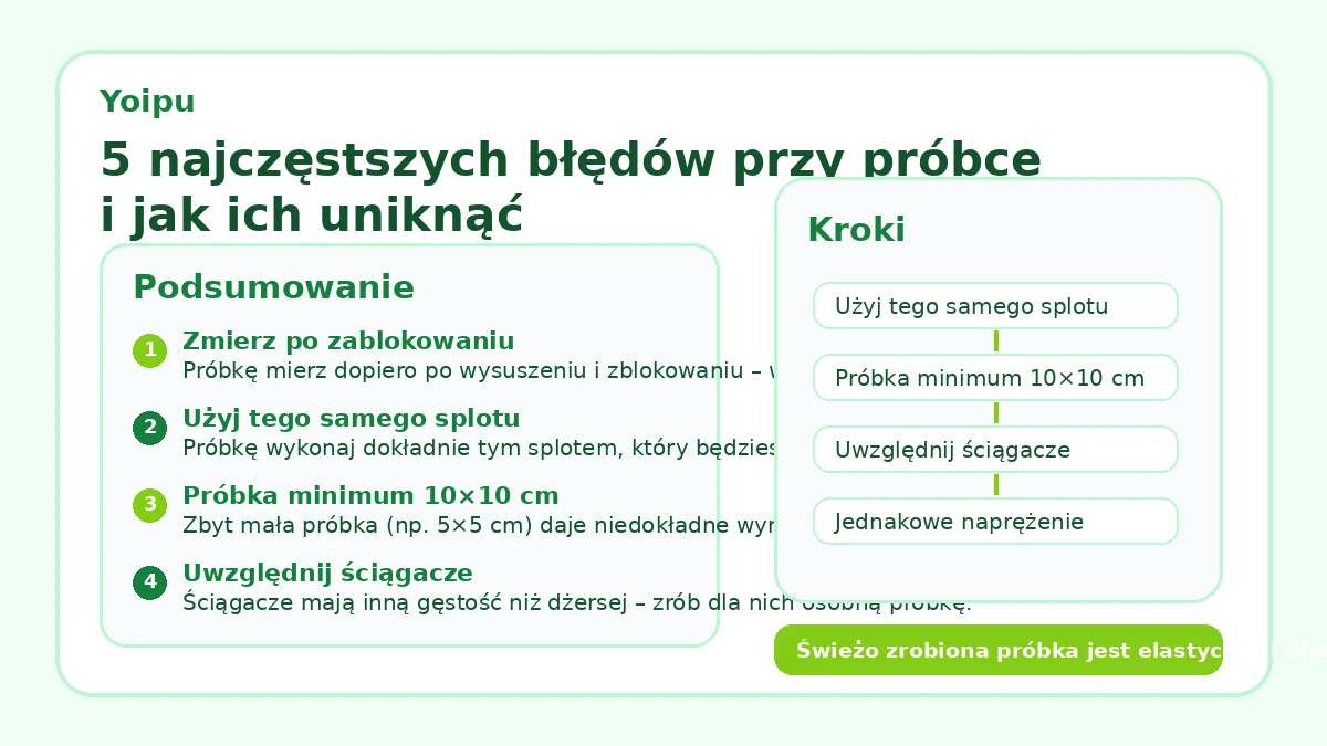 5 najczęstszych błędów przy próbce i jak ich uniknąć