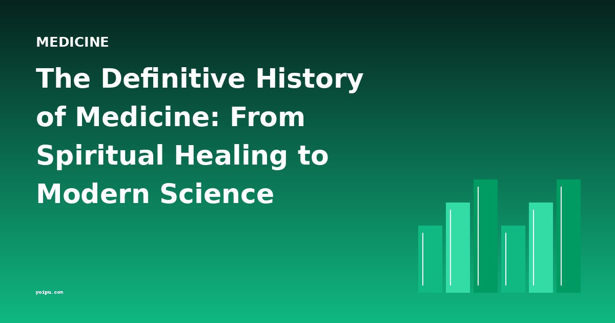 The Definitive History of Medicine: From Spiritual Healing to Modern Science