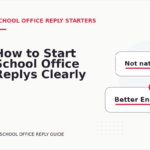 How to Start School Office Replys Clearly