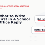 What to Write First in A School Office Reply