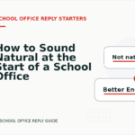 How to Sound Natural at the Start of a School Office Reply