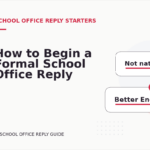 How to Begin a Formal School Office Reply