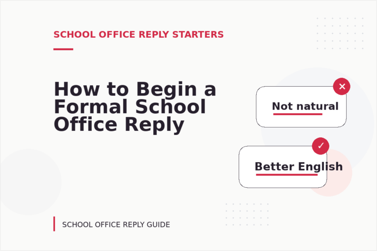 How to Begin a Formal School Office Reply How to Begin a Formal School Office Reply