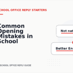 Common Opening Mistakes in School Office Replys
