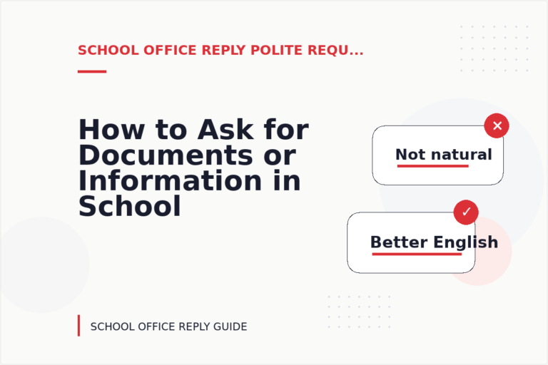 How to Ask for Documents or Information in School Office Reply English How to Ask for Documents or Information in School Office Reply English