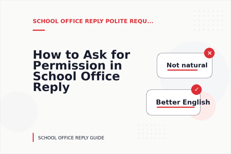 How to Ask for Permission in School Office Reply English How to Ask for Permission in School Office Reply English