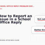 How to Report an Issue in a School Office Reply