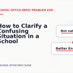 How to Clarify a Confusing Situation in a School Office Reply