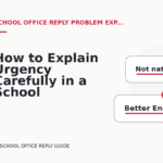 How to Explain Urgency Carefully in a School Office Reply