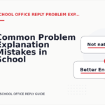 Common Problem Explanation Mistakes in School Office Reply English