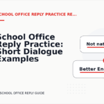 School Office Reply Practice: Short Dialogue Examples