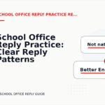 School Office Reply Practice: Clear Reply Patterns