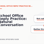 School Office Reply Practice: Natural Conversation Lines