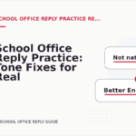 School Office Reply Practice: Tone Fixes for Real Situations