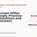 School Office Reply Practice: Questions and Answers